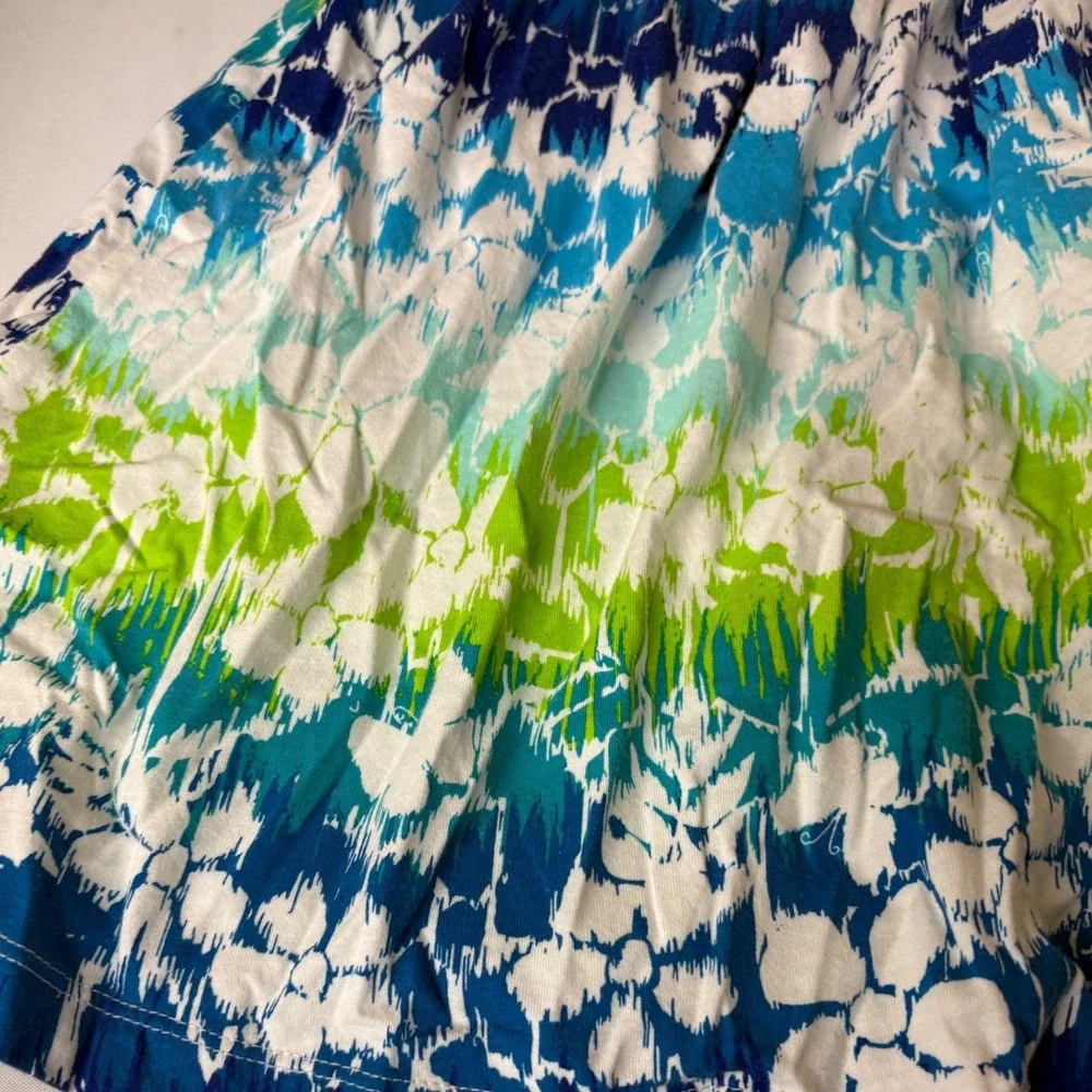 The Children's Place Dress Tie‎ Strap Sleeveless Casual Blue Green L (10-12)